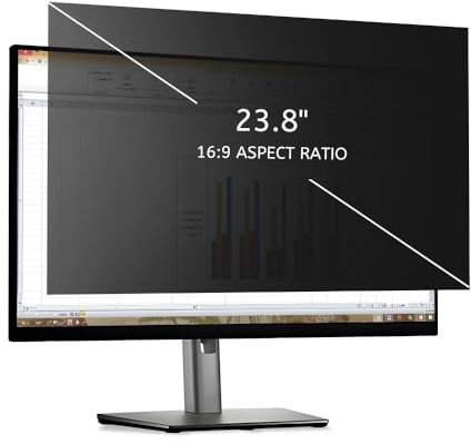 MOBDIK Schermo Privacy Rimovibile per Computer da 23.8 Pollici per Monitor con Rapporto 16:9, Filtro Antiriflesso per Luce Blu, Anti-Spia, Protezione Degli Occhi