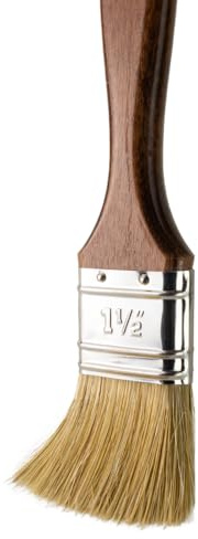 Premium Pinsel | Flachpinsel 1,5 Zoll / 36 mm | Lackierpinsel | Malerpinsel | Holz-Griff lakiert (1 Stück)