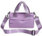 Min-i Sporttasche | Min-i Duffle Bag für Damen | Nylon kleine Seesack | wasserdichte -Schultertaschen mit leichtem Reißverschluss und verstellbarem Riemen zum Wandern, Laufen, violett, Refer