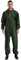 Rswnyirn Herren Arbeitsoverall mit Kapuze Wasserdicht Overall Arbeitsanzug Coverall Jumpsuit Einteiler Regenoverall Werkstatt Arbeitskleidung Armeegrün 160/S