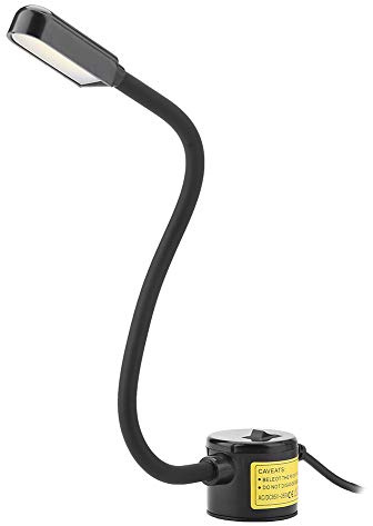 Uadme Schwanenhals Lampe, COB LED 6000-6500K 3W Nähmaschinenlicht mit verstellbare Magnetfuß-Tischlampe für Studiodrehmaschinen, Bohrmaschinen, Werkbänke