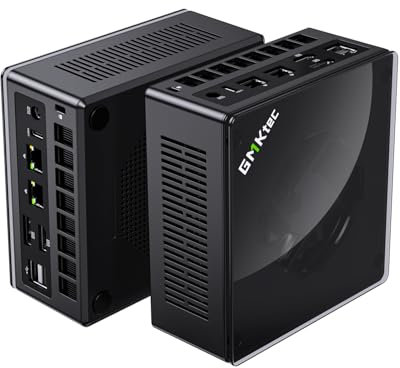 GMKtec Gaming Mini PC K8 Plus AMD Ryzen 7 8845HS(8C/16T, up to 5.1GHz) 64GB DDR5 RAM 1TB SSD, Desktop Computer Dual NIC 2.5G, HDMI 2.1, USB4