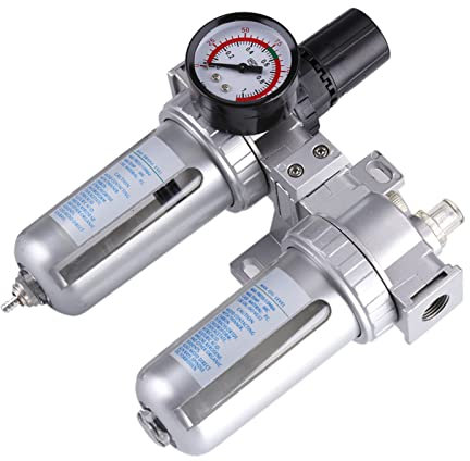 SFC300 3/8'' Air Compressor Filter Regulator Moisture Water Trap Cleaner Air Pressure Maintenance Tool for Pneumatic Equipment