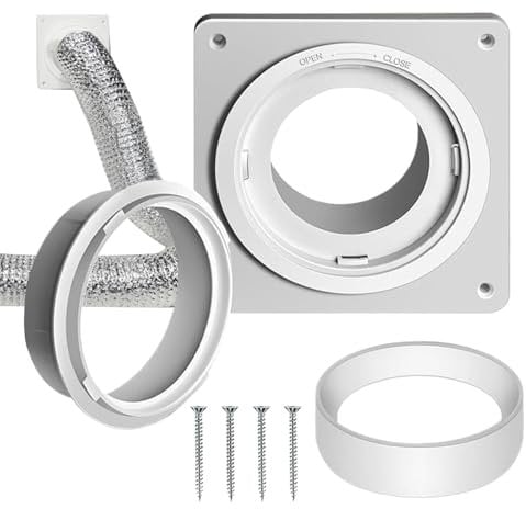 Acunny Schlauchverbinder für Trockner, Schlauchverbinder für Trockner, Schlauchanschluss für Trockner, Entlüftungsadapter für Schlauchverlängerung, Anschluss und