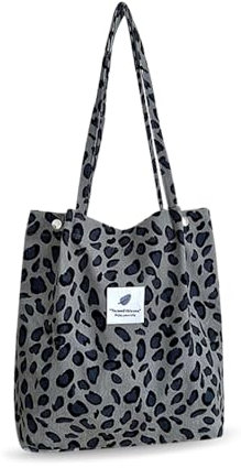 YZROHYI Bolso Tote Bag Pana,Bolso Bandolera Mujer Grande,Bolso Hombre Tela Lona,Bolsa Trabajo Mujer,Bolsa Compra Reutilizable,Bolso de Mano de Mujer,Shopper Bag Para La Escuela, Trabajo - Gris