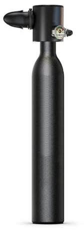 Masque Mini Bouteille d'oxygène pour plongée sous-Marine, 0,5 L, 5 à 10 Minutes, respirateur pour Respiration sous-Marine Masque plongée(Black)