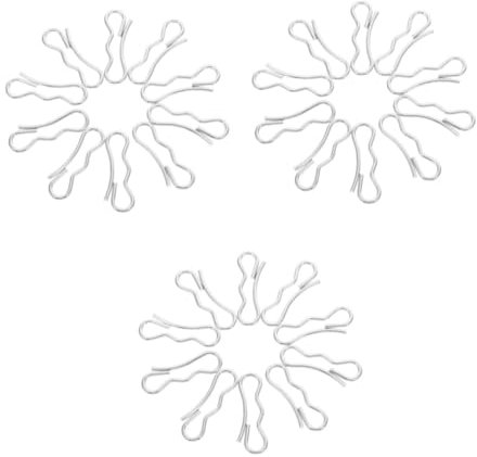 MILISTEN 3 Sätze Schnee Schneepinsel Handhaben Kette Draht Haken Schneefräse Ersatzteile Schneefräse Zubehör Schneefräsenriemen Scherstifte Für Schneefräsen Eisen Silver 10 Stück * 3