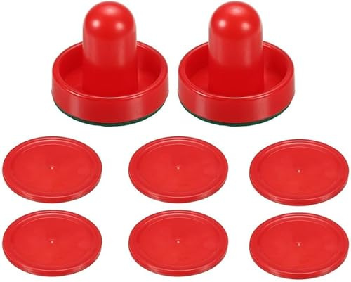 Ein Set Airhockey-Schieber und Airhockey-Pucks, Paddel, Torgriffe, Paddel, Ersatz für Spieltische, Airhockeys