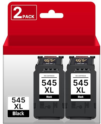 RUDGUZ PG-545XL 545 XL Schwarz Kompatibel für Canon 545 545XL PG 545 PG545 PG 545 XL PG545XL für Canon MX495 Patronen TR4550 TR4650 TS3450 TS3150 TR4551 TS3151 MG2555s MX490 (545 XL Black, 2er-Pack)