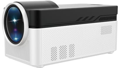 LQWELL® Beamer, Heimkino Projektor 1080P, unterstützt WiFi 6, BT5.4, 8K-Wiedergabe mit Android OS, 200 Zoll Display, Motorisierter Fokus, Bildschirmversatz für Phone/PC/Xbox, hdmi, USB, AC