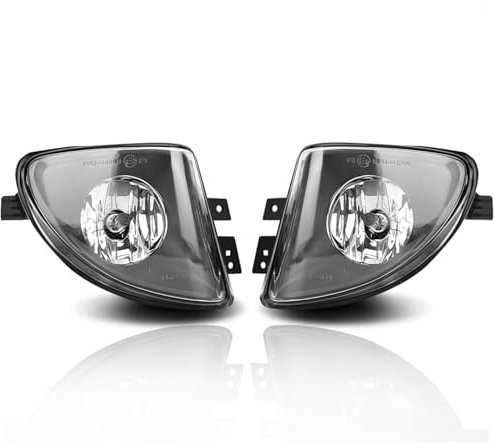 WISGOL Nebelscheinwerfer Kompatibel mit BMW 5er F10 F11 01/2009-06/2013, für Standard Stoßstange, für Fahrzeuge mit Standheizung, 63177216888 63177216887, 1 Paar, (OE Paar)