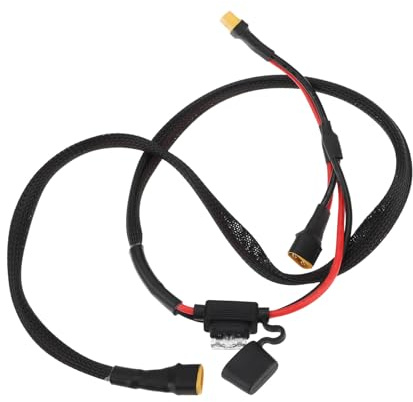 YINETTECH Y-Kabel für E-Scooter Zusätzliche Batterieverbindung XT60-Stecker mit 25A Sicherung, 36V Systemunterstützung
