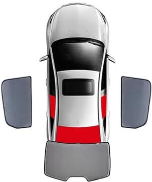 Parasol Coche para Volvo XC40 (2018-2024) Parasol Magnético para Parabrisas Delantero Y Trasero De Coche Cortinillas(3PCS)