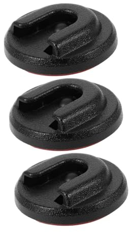 Ciieeo 3PCS Radio Mic Holder with Round Knob Mount Bracket Shock-resistant Wireless Microphone Clip Holder for Car and Motorbike Secure Cb Radio Microphone Hanger