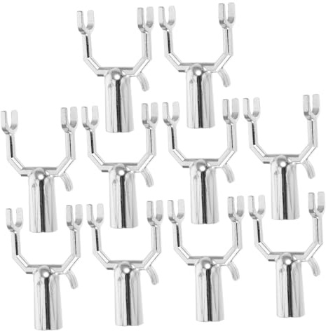 Levemolo Soporte Metálico en Forma de U para Ramas de Árbol Frutal 10 Unidades 19 Juntas Galvanizadas para Jardín y Huerto