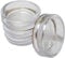 Merriway BH05118 (4 Pcs) Castor Cup Small Clear, Outer Dimension 50mm - Pack of 4 Pieces, White