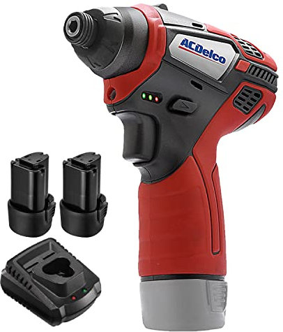 ACDelco ARI12105P G12 Series 12V Cordless Li-ion ¼” 82 ft-lbs. Impact Driver Tool Kit