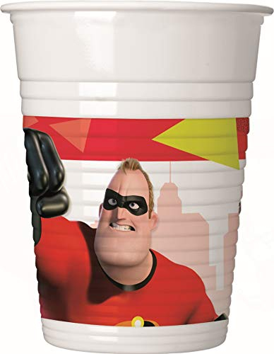 Disney Incredibles 2 Cups Plastic 200ml 8ct