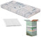EVERGREENWEB Blaue Matratze 70 x 160 cm für Kinderbett 10cm Hoch + KOSTENLOSES Kissen Anti-Ersticken mit natürlichem Baumwoll, herausnehmbar Kissenbezug. Allergiegetestet, auswaschbar | PIMPY