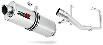 DOMINATOR YBR 125 Pot d'échappement Oval Silencieux Exhaust Racing Slip-on 2000 2001 2002 2003 2004 2005 2006 2007 2008