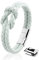 SERASAR Armband Damen Blau 16cm - Leder Frauen Echt Geschenk Schachtel Knoten Schmuck Armbänder Armkette Freundin Schwester Mädchen Partner Geschenke Pärchen Paar Mama