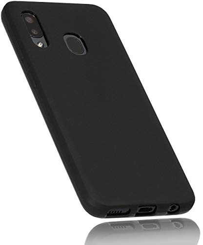 mumbi Hülle kompatibel mit Samsung Galaxy A20e Handy Case Handyhülle, schwarz