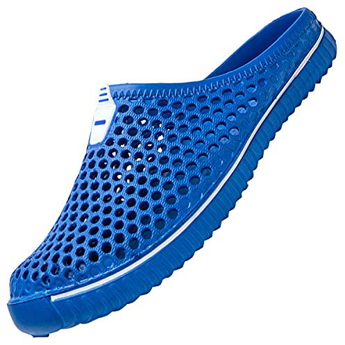 SAGUARO Uomo Donna Spiaggia Traspirante Pantofole Leggero Flessibile Estate Sandali Anti-scivoloso Unisex Clogs Piscina Slippers 40EU Dunkelblau