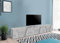 Dmora Mobile Porta TV Lucas, Credenza Bassa da Soggiorno, Base Porta Televisione, 100% Made in Italy, cm 244x44h46, Cemento Scuro