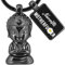 LANOLU Schlüsselanhänger Buddha, Geschenk für Yoga Fans - Namastee meditations deko, Glücksbringer Buddhismus Anhänger für mehr Gelassenheit - Yoga Figur