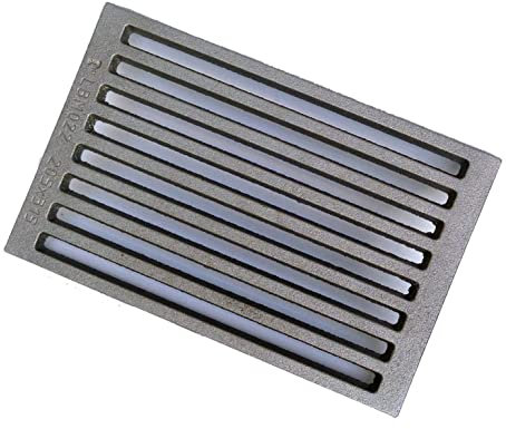 LB Metalmeccanica Griglia ghisa camino misura 20,5x31,5 cm Fondello, Grata, Griglia Areazione, Caduta, Cenere Carbone, e Pellet LB-GC205315 Compatibile EDILKAMIN ITALIANACAMINI