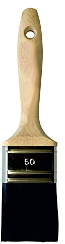 Flachpinsel 'Best' 60 mm, Schwarze Borsten, 12.Stärke/Krt a 12 Stück