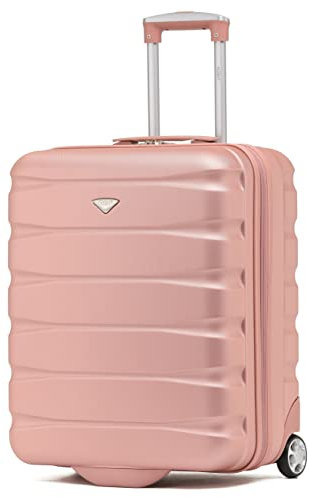 Flight Knight Valises rigides legeres en ABS a 2 Roues Cabine Bagage a Main Approuve Les compagnies aeriennes - British Airways et Taille maximale pour easyJet Grand Sac de Cabine 56x45x25cm