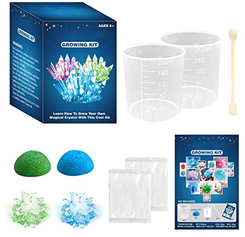 Grow Your Own Crystals, divertente kit per esperimenti scientifici | Grow a DIY Crystal Esempmen Un grande giocattolo educativo per bambini e ragazzi