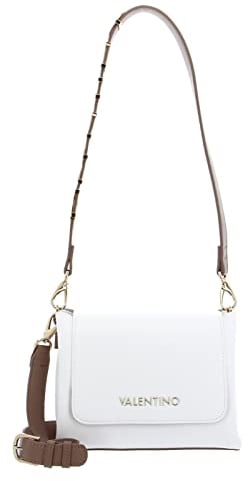 VALENTINO Alexia Satchel Bianco/Cuoio