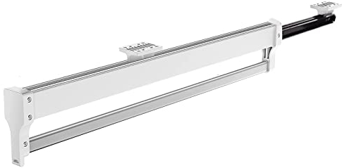 MAFAGE Ausziehbare Kleiderstange zum Herausziehen der Kleiderbügel Verstellbarer Kleiderschrank Teleskopstange Kleiderstange 547mm Weiß