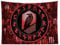 THETAG Wikinger Deko Wandtuch Wanddeko Wandteppich Rot Runen, Odins Raben Nordische Mythologie Deko Aesthetic Tapestry Wandbehang Schlafsaal Schlafzimmer Halloween Weihnachten