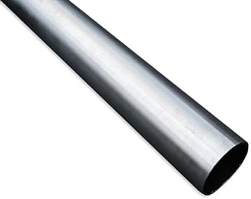 Tuyau d'échappement rond en acier inoxydable 70 mm 50 cm Épaisseur de paroi 1,5 mm