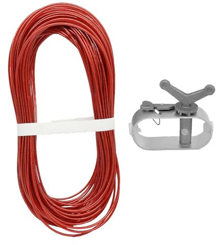 HUAREW Wire Rope Tensioner with Wire Rope and Turnbuckle for Securing Pool Covers (21 m Long)