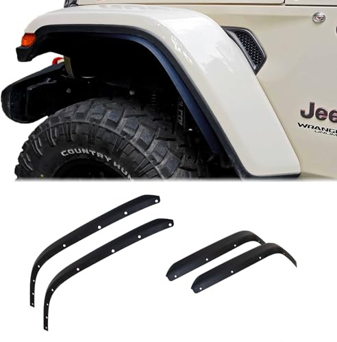 ETL INDUSTRIES Kotflügelverbreiterungen für vorne und hinten, passend für 2018–2023 für Jeep Wrangler JL JLU Unlimited Rubicon 2/4 Türen Radkotflügelauskleidung