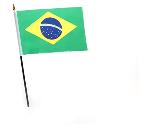 Yardwe 5 Stk handschwenkende flagge kleine brasilianische Flaggen Prozessionsfahnen brasilien brazil flag Texas- Mini- wehende Fahne Wagen