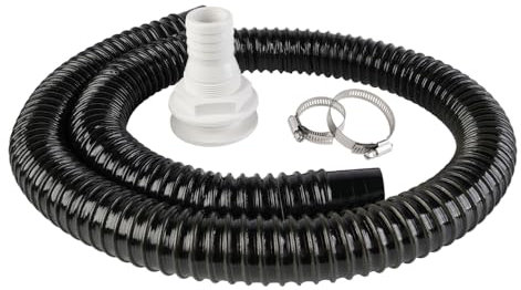 SEAFLO Bilge Pump Installation Kit Bilge Pump Hose 1” Outlet Inch Dia Plumbing Kit | 4.5 FT Premium Kink-free Flexible PVC Hose | Includes 2 316 Stainless Steel Hose Clamps and 1” Thru-Hull Fitting