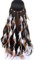 FDCGAS Feder Kopfschmuck Boho Hippie Stirnband - 1 pcs Indian Feather Stirnband,Frauen Bohemien Feder Quasten Seil Weben Haarband Haarschmuck Hippie Boho Indisch Haarbänder