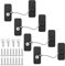 HIYAA Window Locks for UPVC Windows, 4 Packs Window Safety Locks No Drilling Window Restrictor for UPVC, Window Locks Child Safety with Key, Pet Child Locks Refrigerator Lock for Childproof