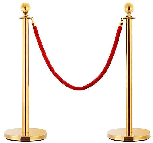 Gecheer Samtkordel, Elegante Menschenführung, 1500 mm, Samtstoff, für Veranstaltungen, Museen, VIP-Bereiche