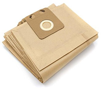 vhbw 10x Staubsaugerbeutel kompatibel mit Nilfisk CDF 2000 Staubsauger - Papier, 42cm x 22cm braun