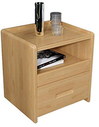 NBHDEK Table d'appoint Table de Chevet - Couleur Noyer, Couleur Bois, Table d'appoint d'extrémité Table de Chevet avec tiroir de Rangement Pieds en Bois Massif Meubles d