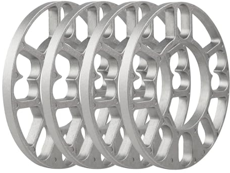 FUNFOB Distanzscheiben 4 Universal Rad Distanzscheiben Platte 10mm Felgen Distanzstück Nabenring Abstandshalter 4/5 Bolzenösen 4 X 100 4 X 114,3 5 X 100 5 X 114,3, 5 X 112 Spurverbreiterung