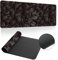 Treer Tapis de Souris XXL, Motif Nuage Simple Tapis de Souris, Tapis de Souris Gamer avec Caoutchouc Base Antidérapante, Tapis Souris pour Gaming, Maisonet Bureau (Noir,1000x500mm)