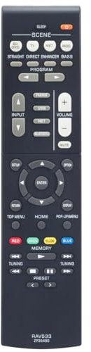 VINABTY RAV533 ZP35490 Ersatz Fernbedienung Kompatibel mit Yamaha DVD AV Receiver RX-V579 RX-V579BL RX-V479 RX-V479BL