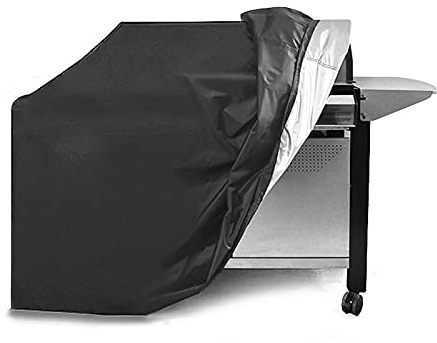 Wasserdichte Gasgrillabdeckung, strapazierfähig, 210D-Oxford-Gewebe, Grillabdeckung, UV-Schutz, staubdicht, winddicht, schwarz, 80 x 80 x 80 cm